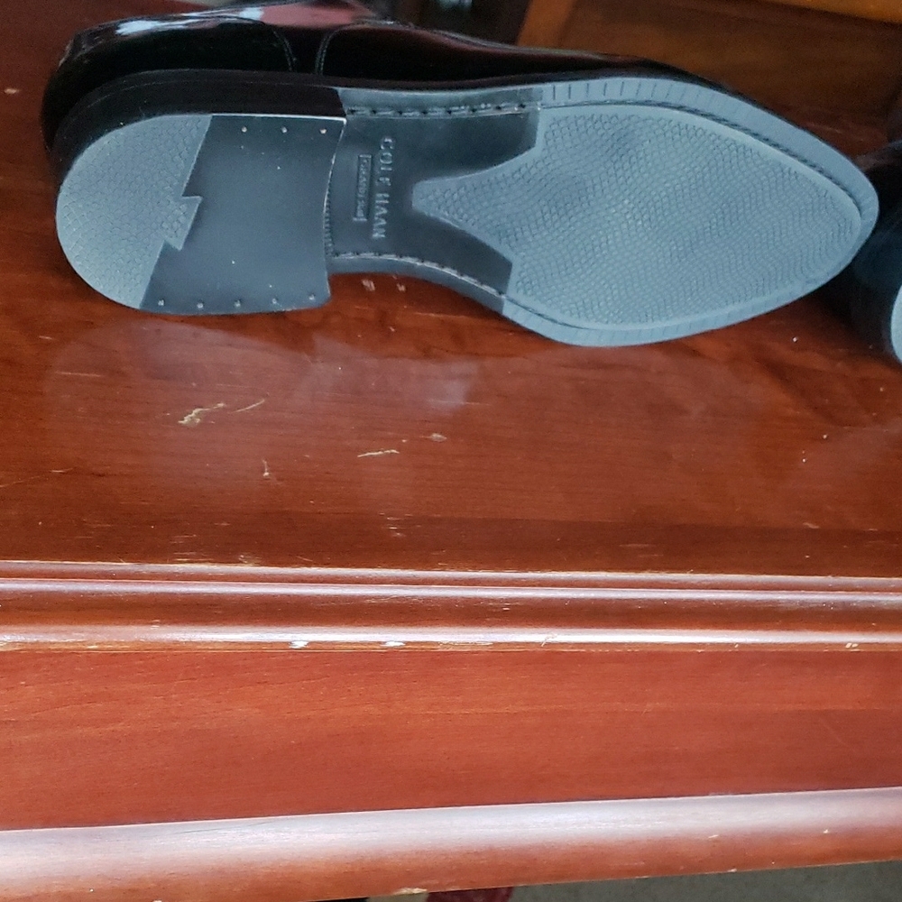 Cole Haan Glossy Black Oxfords - Picture 6 of 9